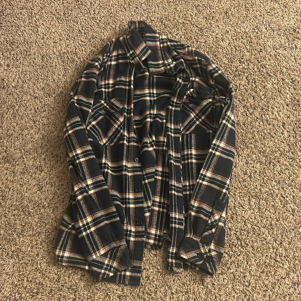 dark blue flannel